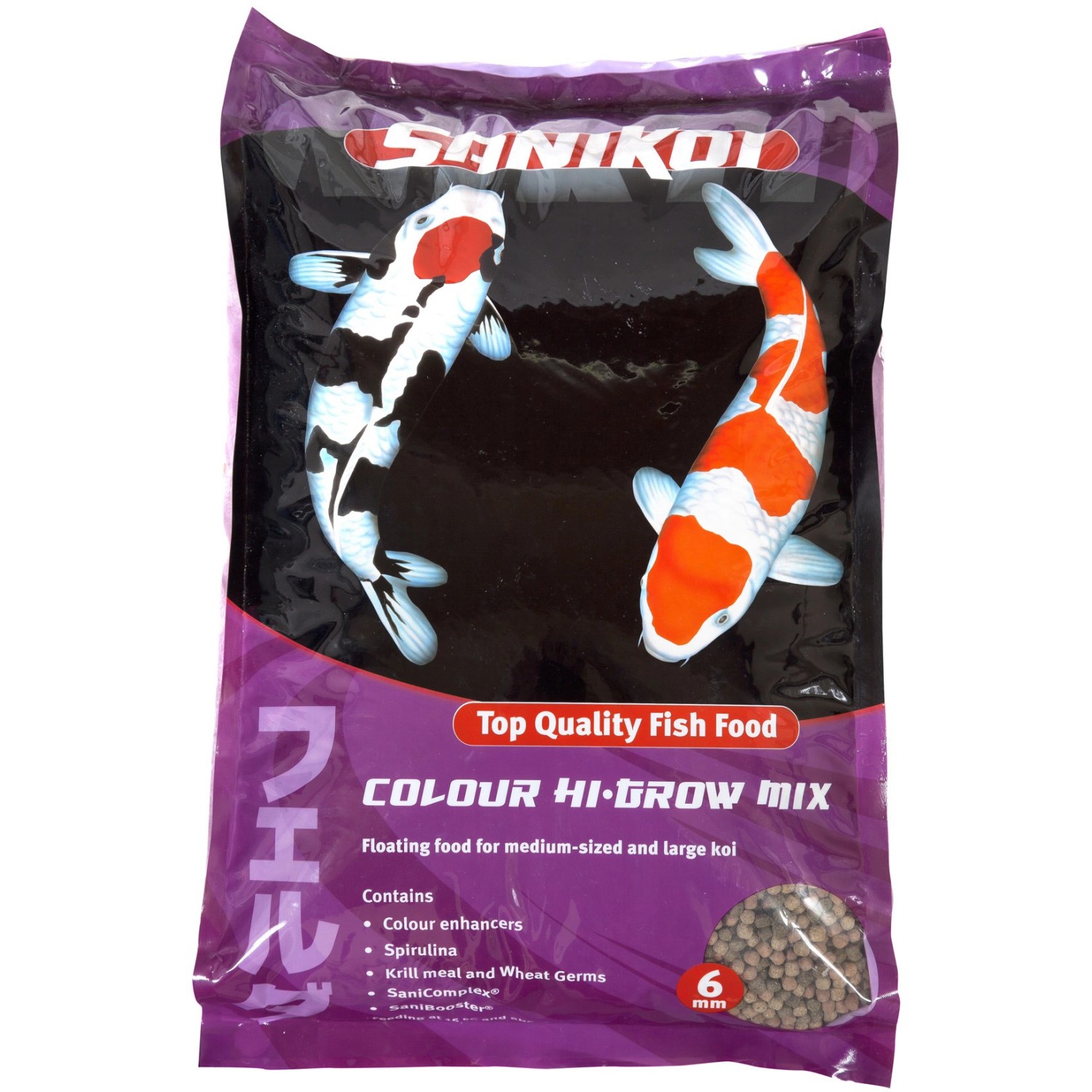 Velda Fischfutter SaniKoi Colour Hi-Grow 6 mm 10 l