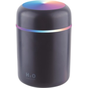 Schwarzer Luftbefeuchter mit Farbwechsel und LED-Beleuchtung für ein angenehmes Raumklima.