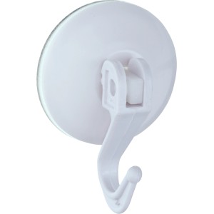 Wenko Hebelsaughaken, 2er Set, weiß, für Bad und Haushalt. Hält ohne Bohren.