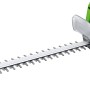 LUX Akku-Heckenschere ZHT737-1V: Kabellose Heckenschere mit 65 cm Schnittlänge für präzise Heckenschnitte.