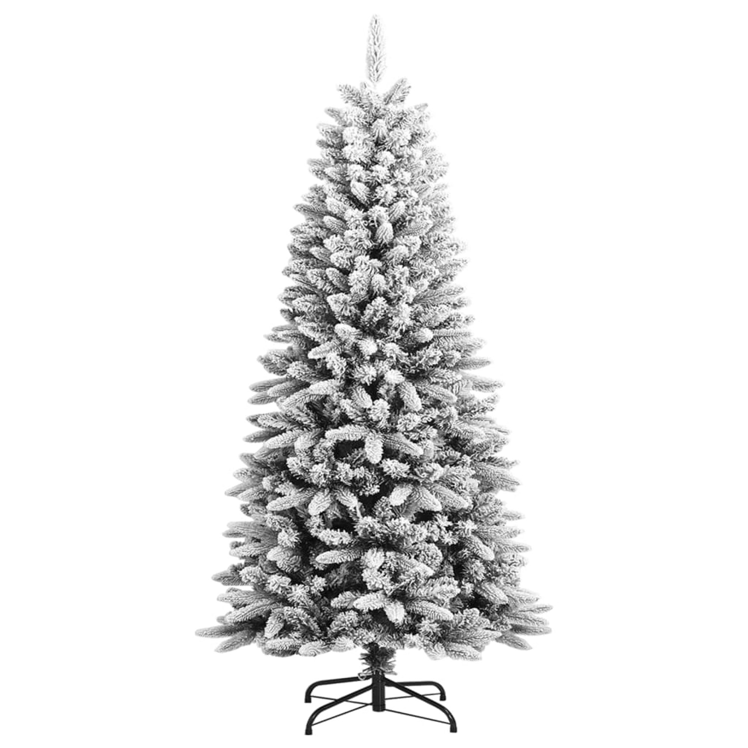 vidaXL Künstlicher Weihnachtsbaum Beschneit 120 cm PVC&PE