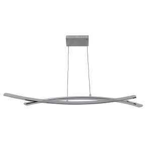 Moderne LED-Pendelleuchte Theo in Chromoptik für stilvolle Beleuchtung im Raum.