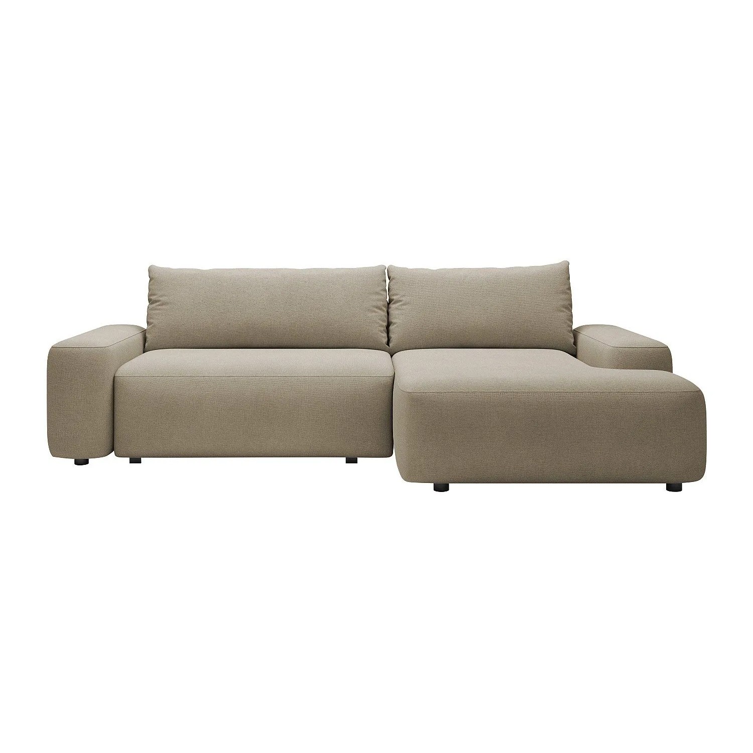 Vente-unique Schlafsofa Daviso Taupe 264 cm