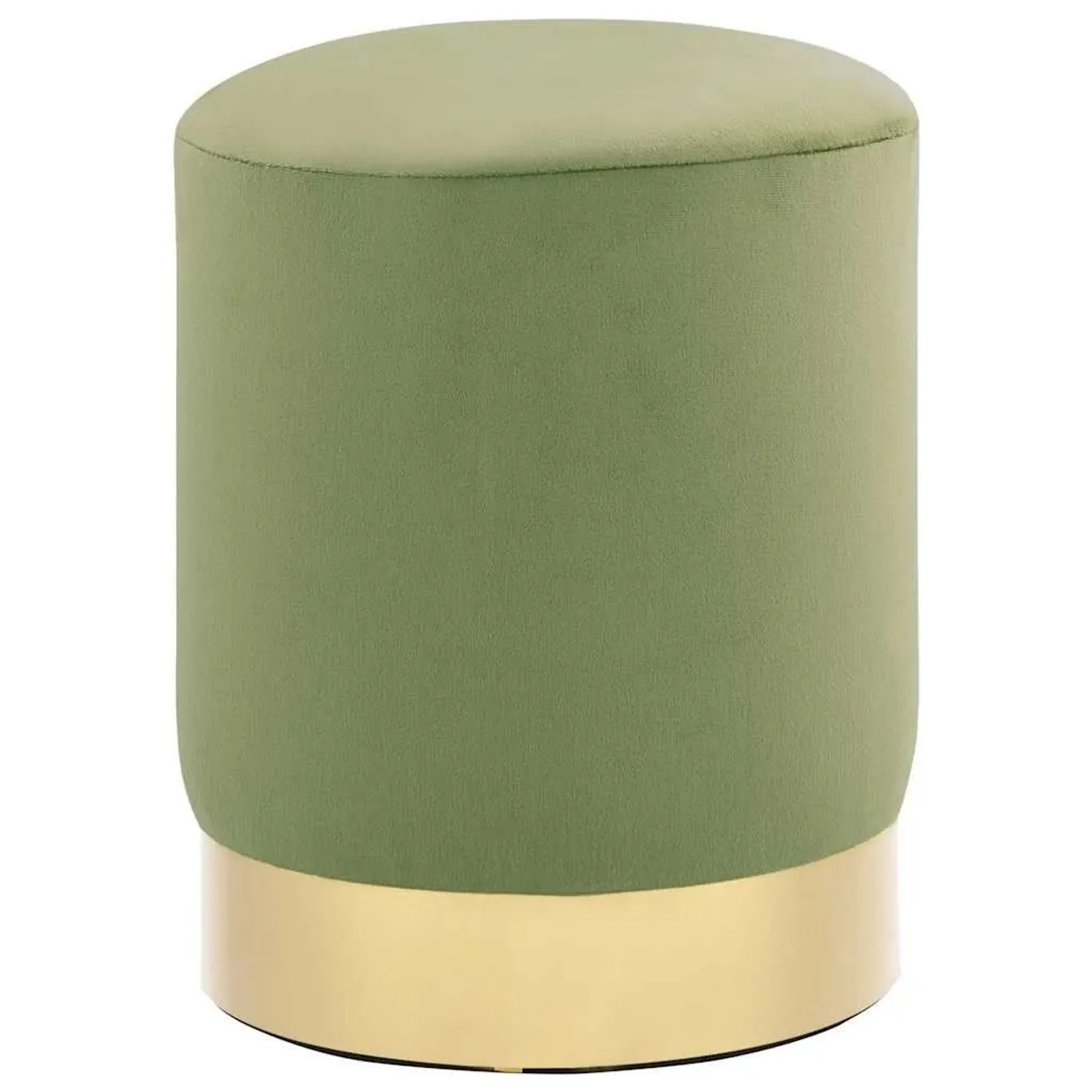 vidaXL Hocker Senfgrün und Golden Samt 28 x 36 cm 249841