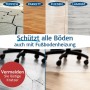Bodenschutzmatte transparent für Hartböden: Schutz vor Kratzern unter Bürostuhl auf Teppich, Parkett, Fliesen und Laminat.