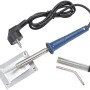 LUX Lötkolben-Set 60 W mit Ablageständer und Zubehör für Elektroinstallationen und feine Lötarbeiten.