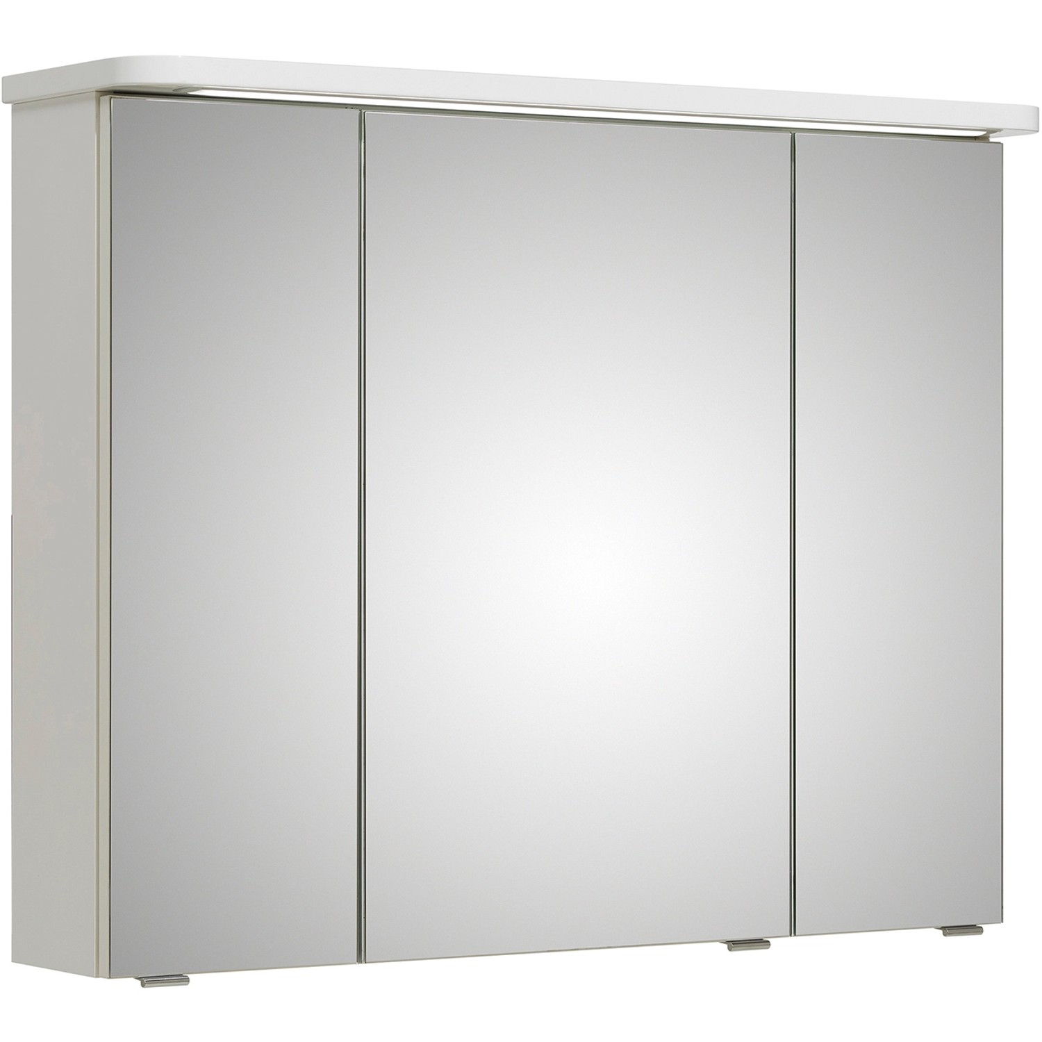 Pelipal Spiegelschrank Serie 4005 Weiß Hochglanz 90 cm mit Softclose Türen