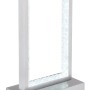 Moderne LED-Tischleuchte Samega aus Aluminium, matt, für den Außenbereich. Mit Touchdimmer.