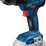 Bosch Professional GSR 18V-55 Akku-Bohrschrauber (Solo) mit blauem Gehäuse und Schnellspannbohrfutter.