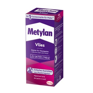 Metylan Vlies Tapetenkleister 720g für Vliestapeten, Kartonverpackung.