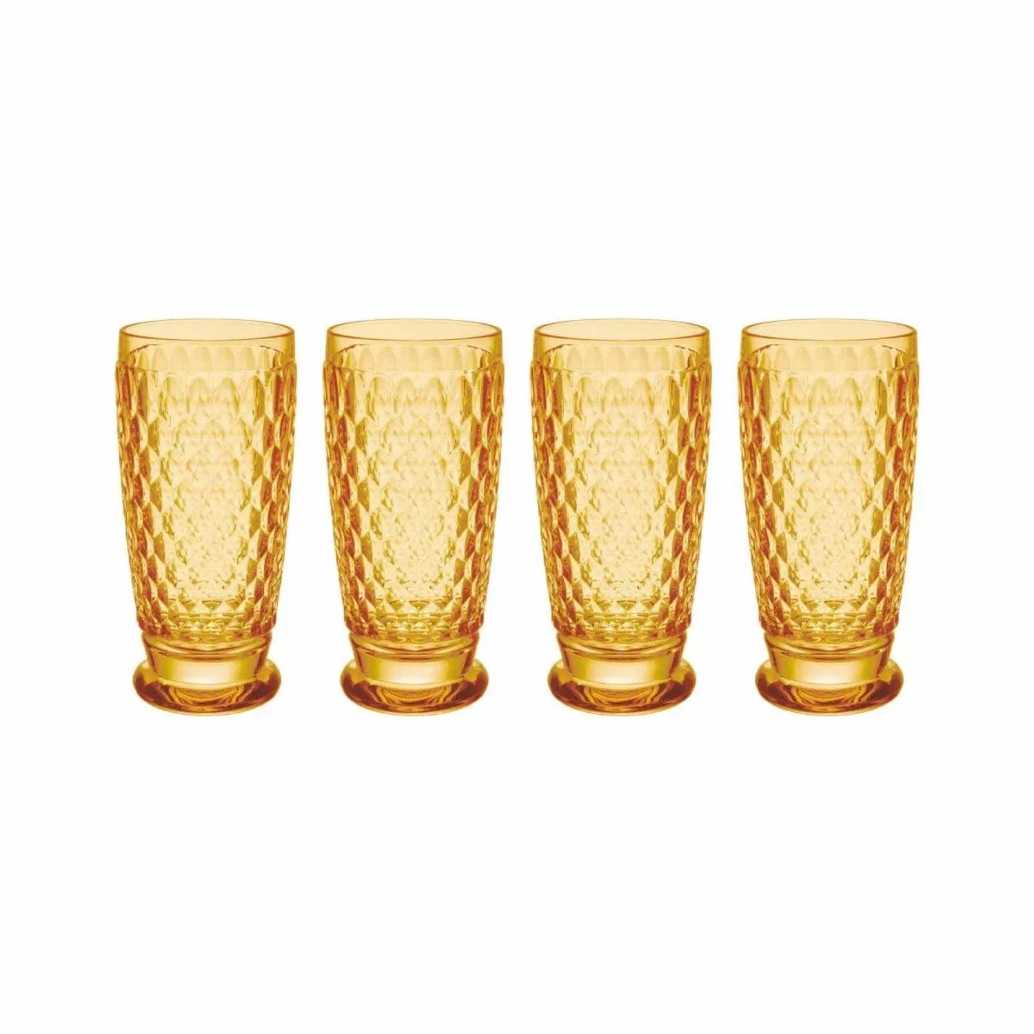 Villeroy & Boch Boston Coloured Longdrinkglas 300 ml 4er Set Saffron