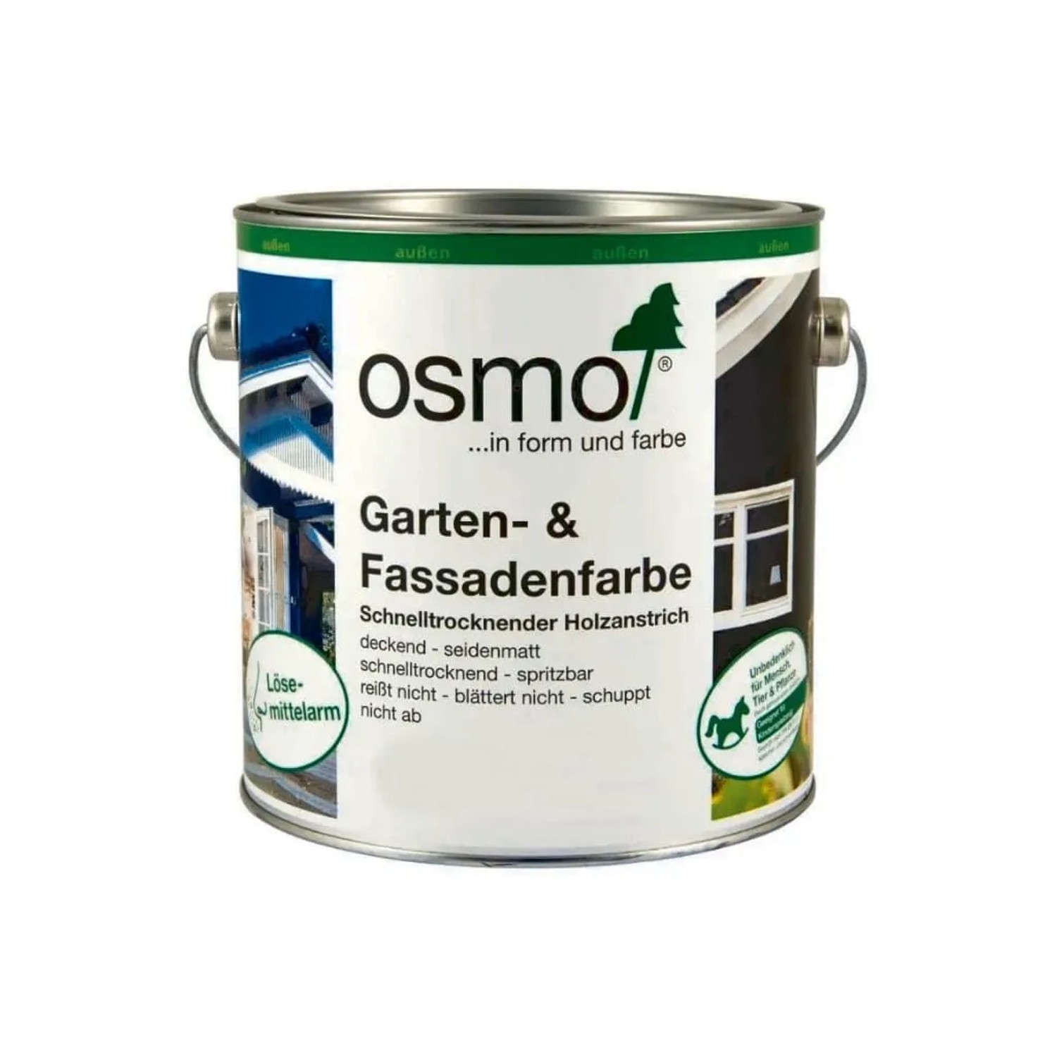 Osmo Garten- und Fassadenfarbe für Außen RAL 3000 Feuerrot