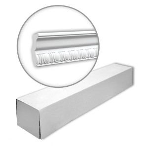 PROFHOME Eckleisten Set, 16 Zierleisten (32m) in Weiß, zur Paneel-Montage.