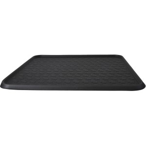 Schwarze Cartec Kofferraum-Schalenmatte, 90x100 cm, rutschfest und ölresistent.