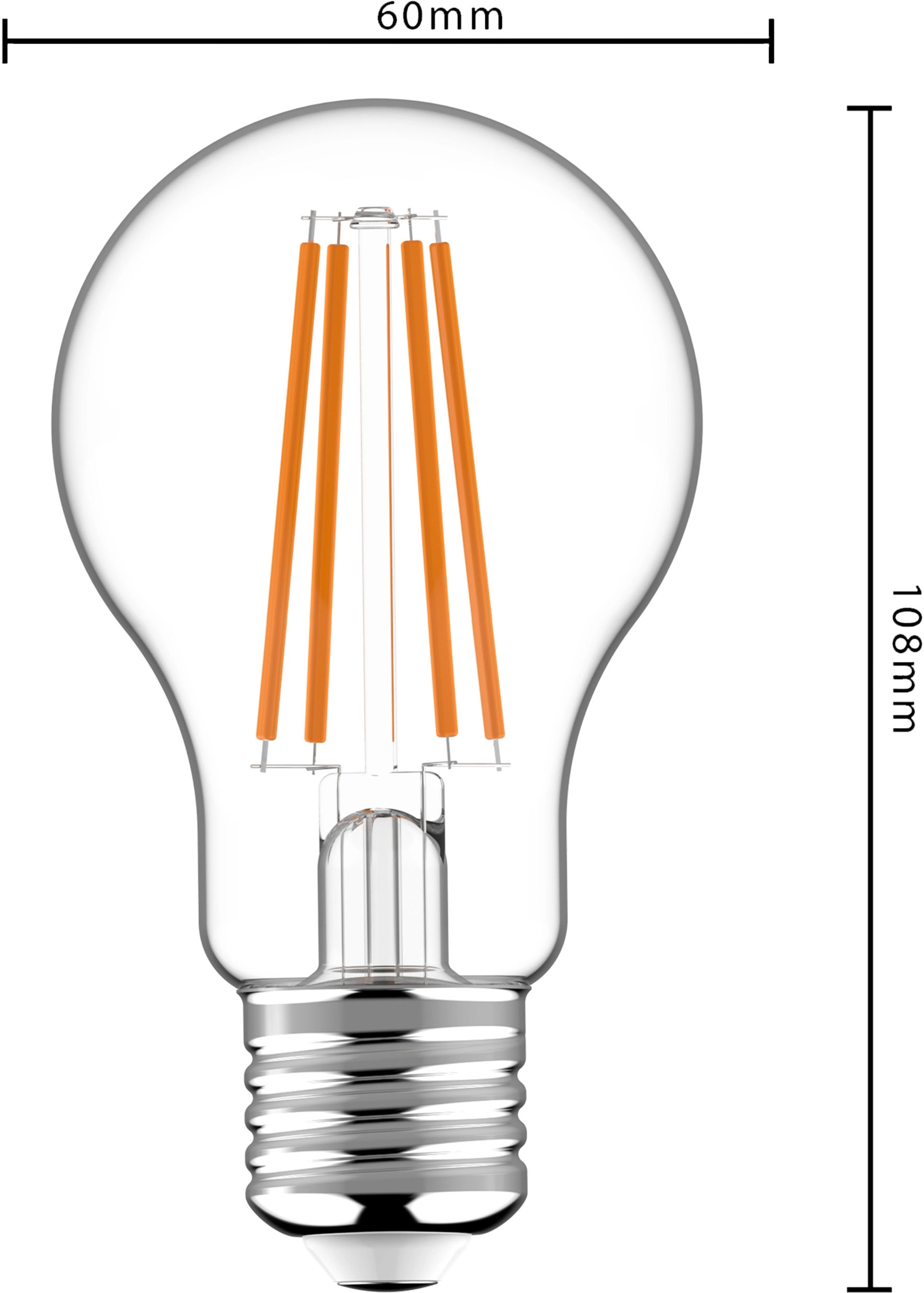 Philips LED-Leuchtmittel E27 Glühlampenform 8,5 W 1055 lm 10,4 x 6 cm (H x  Ø) kaufen bei OBI