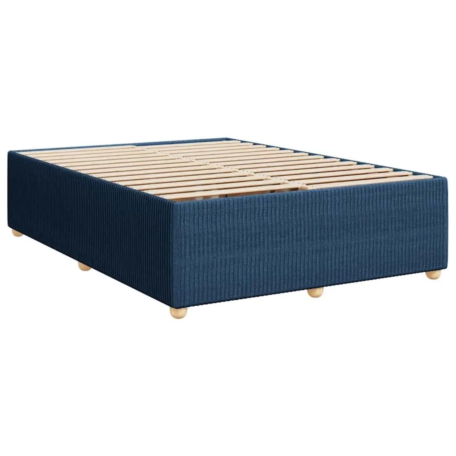 vidaXL Bettgestell Ohne Matratze Blau 160x200 cm Stoff 3284955 günstig online kaufen