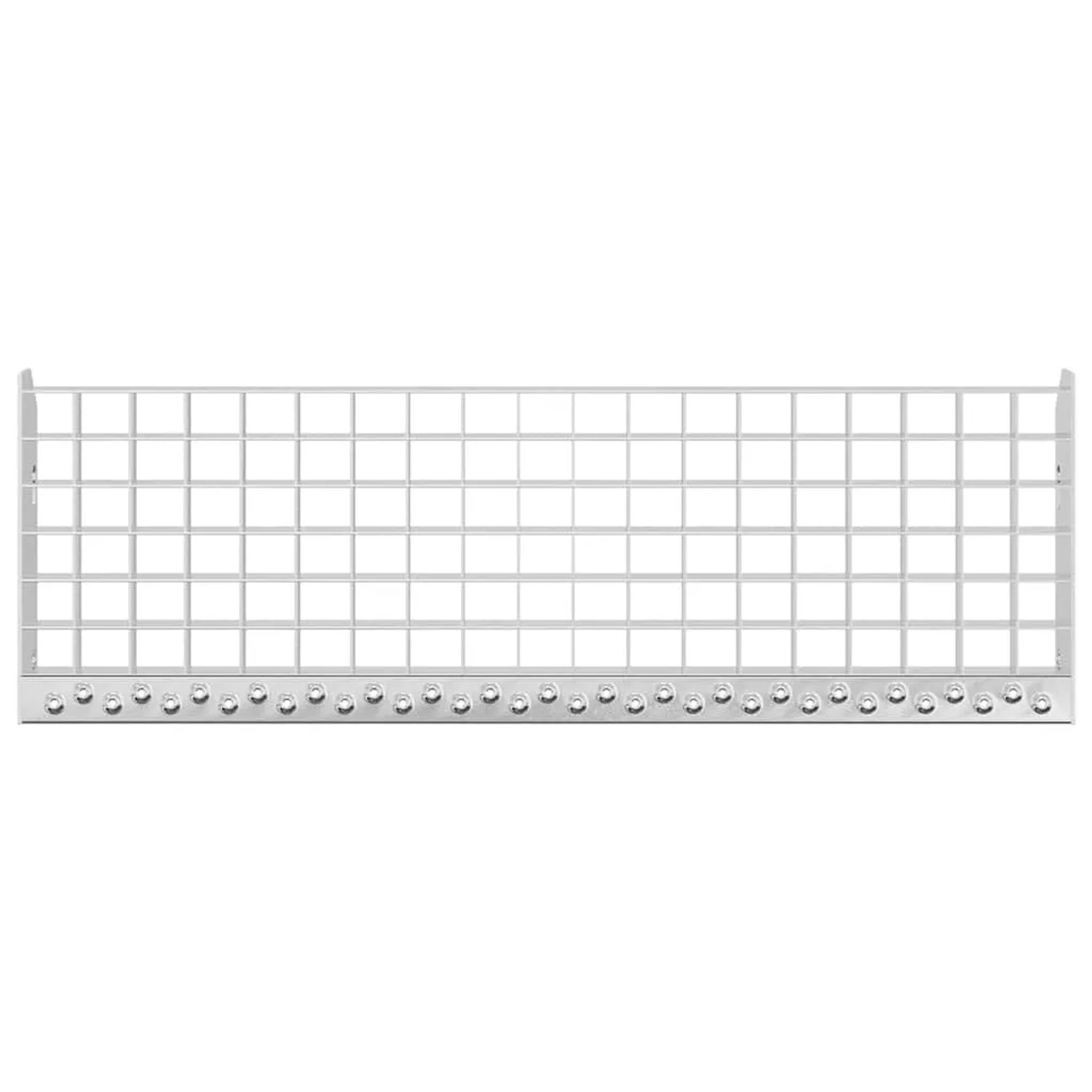 Verzinkte vidaXL Gitterroststufe, 70x24 cm, ideal für Treppen im Innen- und Außenbereich.