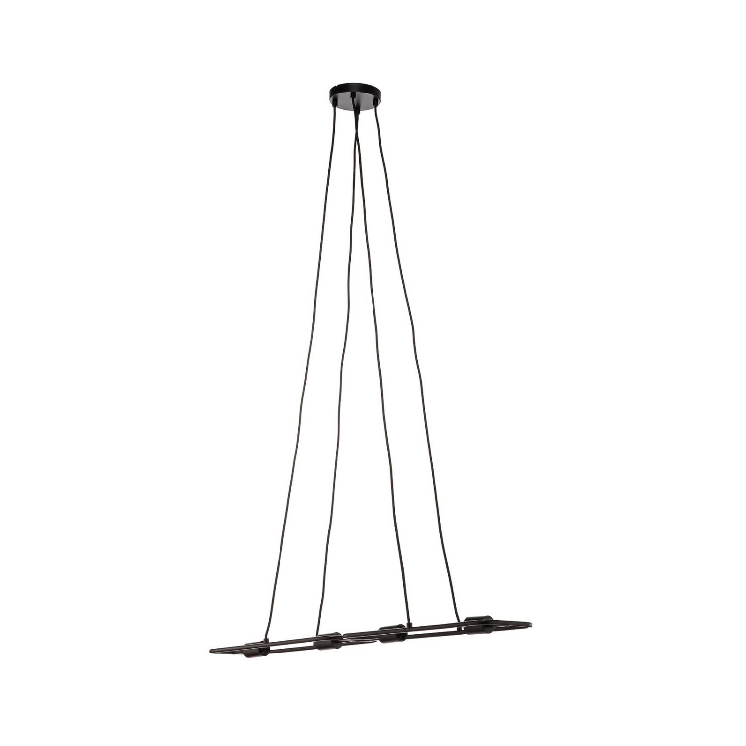 Lucande Pendelleuchte Tornike 9639768 Design Modern in Schwarz aus Metall 4 günstig online kaufen