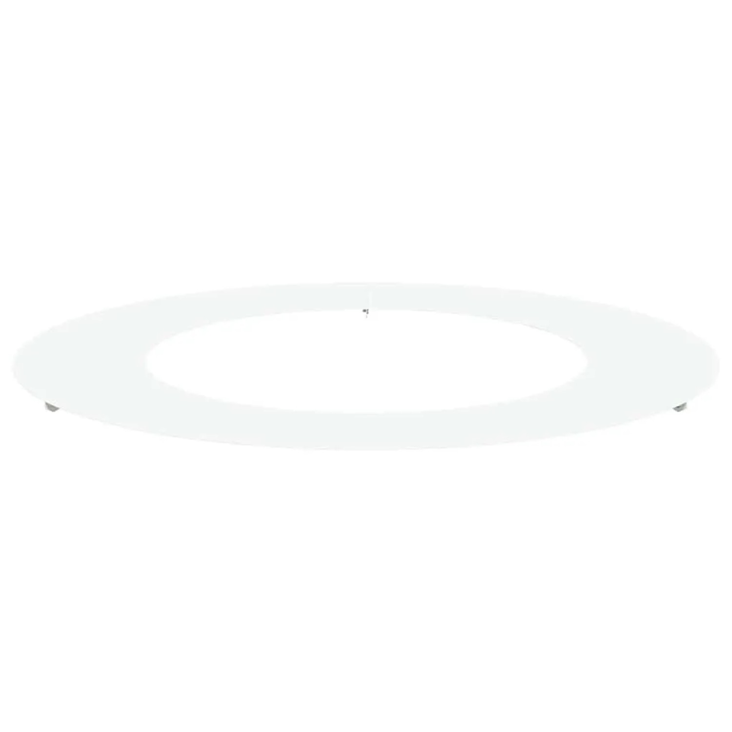 vidaXL Geeignet für Flachen Baumring Weiß Ø50/80 cm Stahl 873692