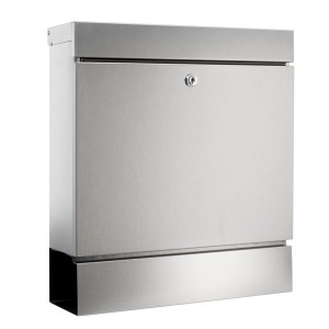 Burg-Wächter Briefkasten Seattle 3848 aus Edelstahl mit Zeitungsbox.