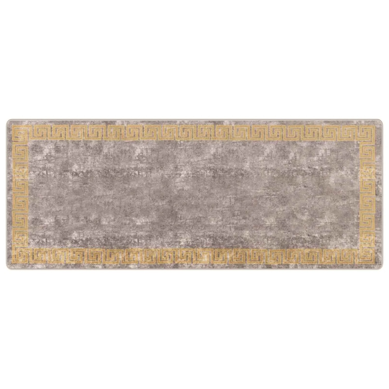 vidaXL Teppichläufer MARSA Grau 100 x 250 cm Polyester und PVC 42023361