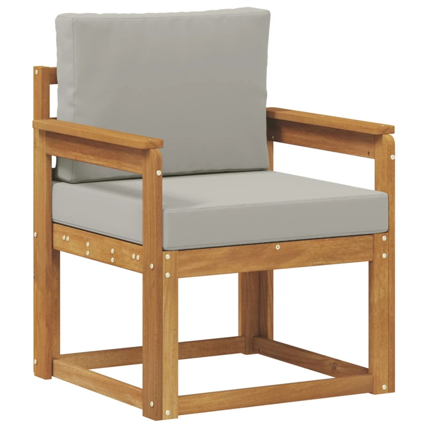 vidaXL Outdoor-Sofagarnitur Massives Akazienholz und Polyester 3436223