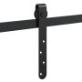Schiebetürbeschlag Set, 122 cm, Karbonstahl, schwarz, für Schranktüren.