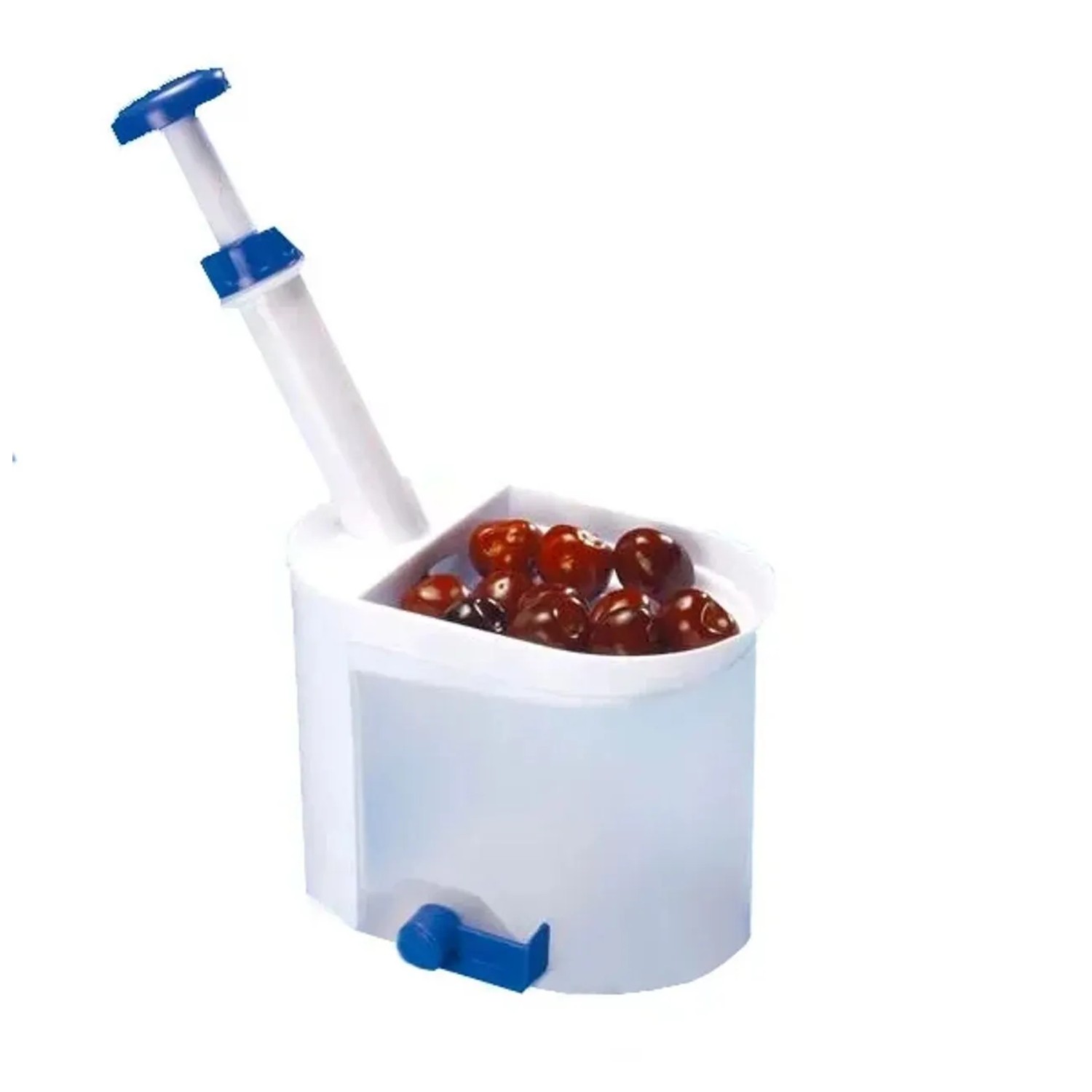 Westfalia Kirschentkerner aus Kunststoff WeiSS Blau