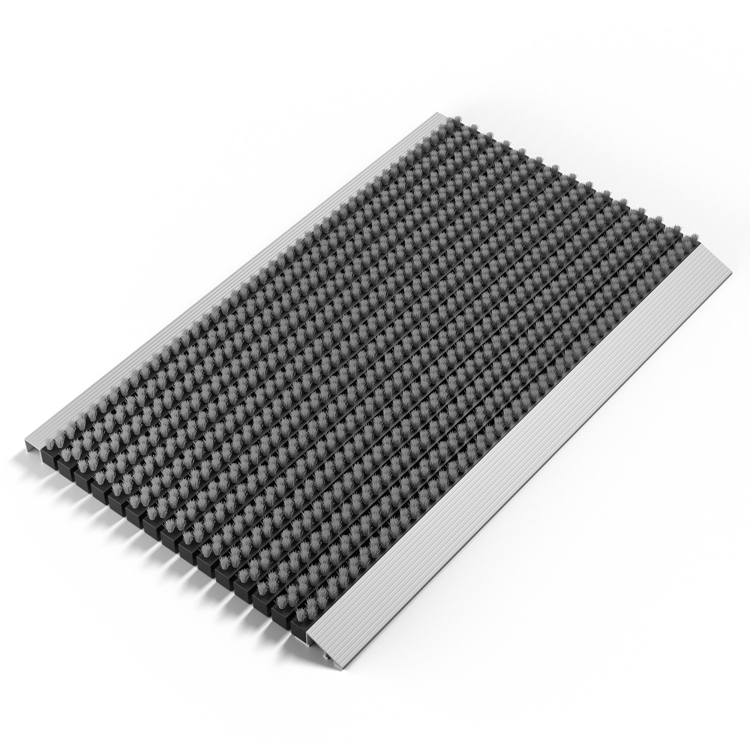 Björn&Schiller Fußmatte Aluminiumrahmen mit Bürsten Grau 50 x 80 cm für Auß günstig online kaufen