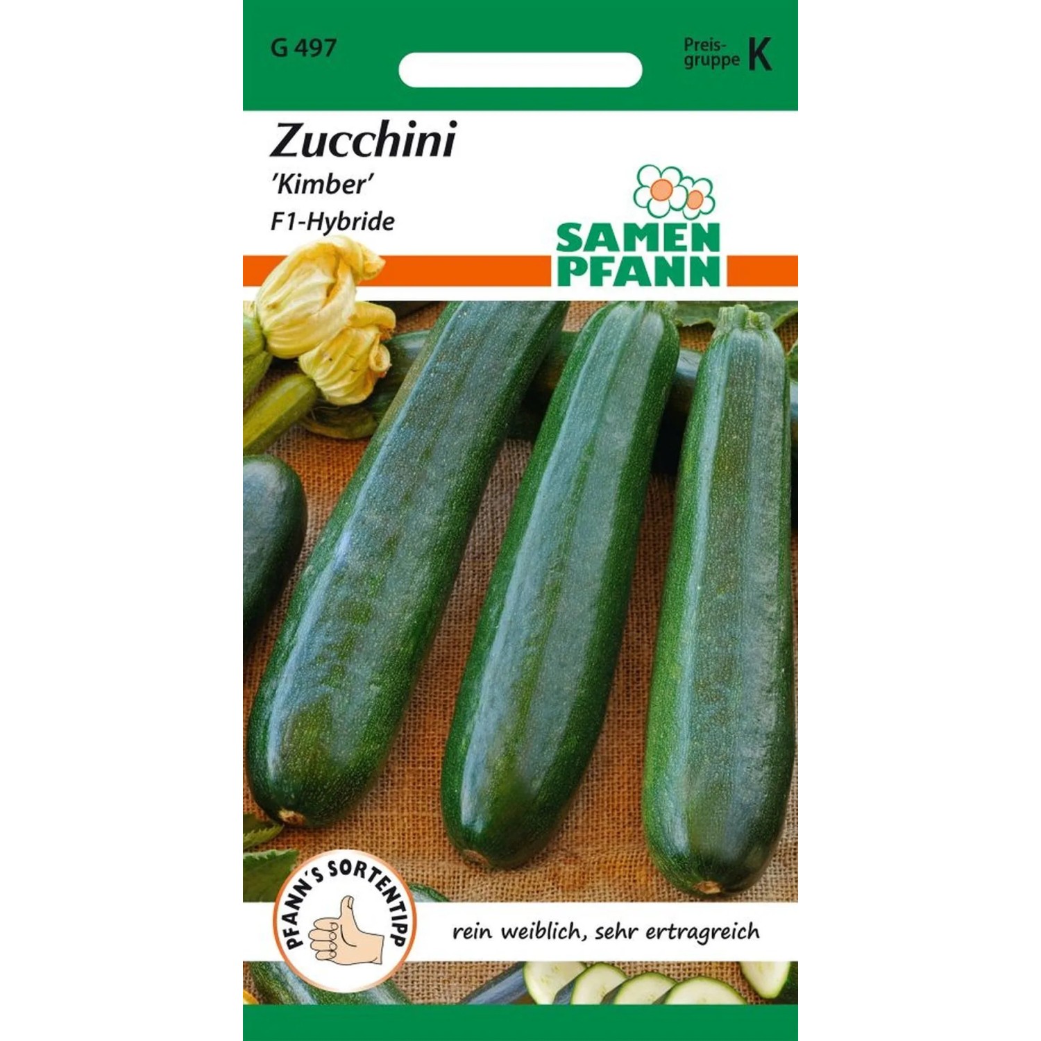 SAMEN PFANN Zucchini Kimber F1