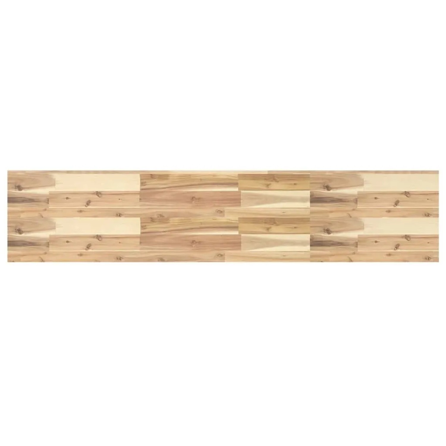 vidaXL Schweberegal 120x30x4 cm Massivholz Akazie Unbehandelt 3279459