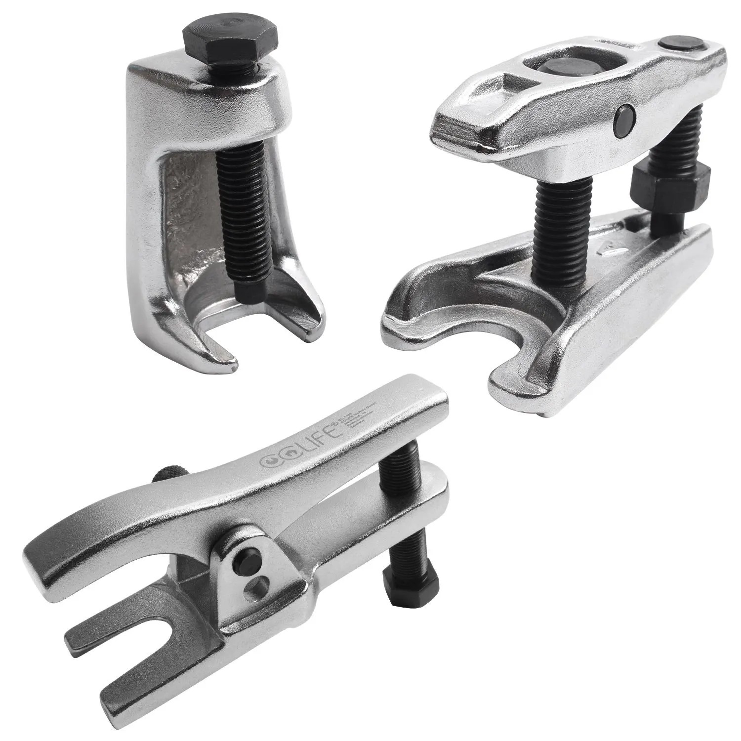 Image of CCLIFE 3tlg Spurstangenkopf Ausdrücker Set 20 mm Universal Kugelgelenkabzieher