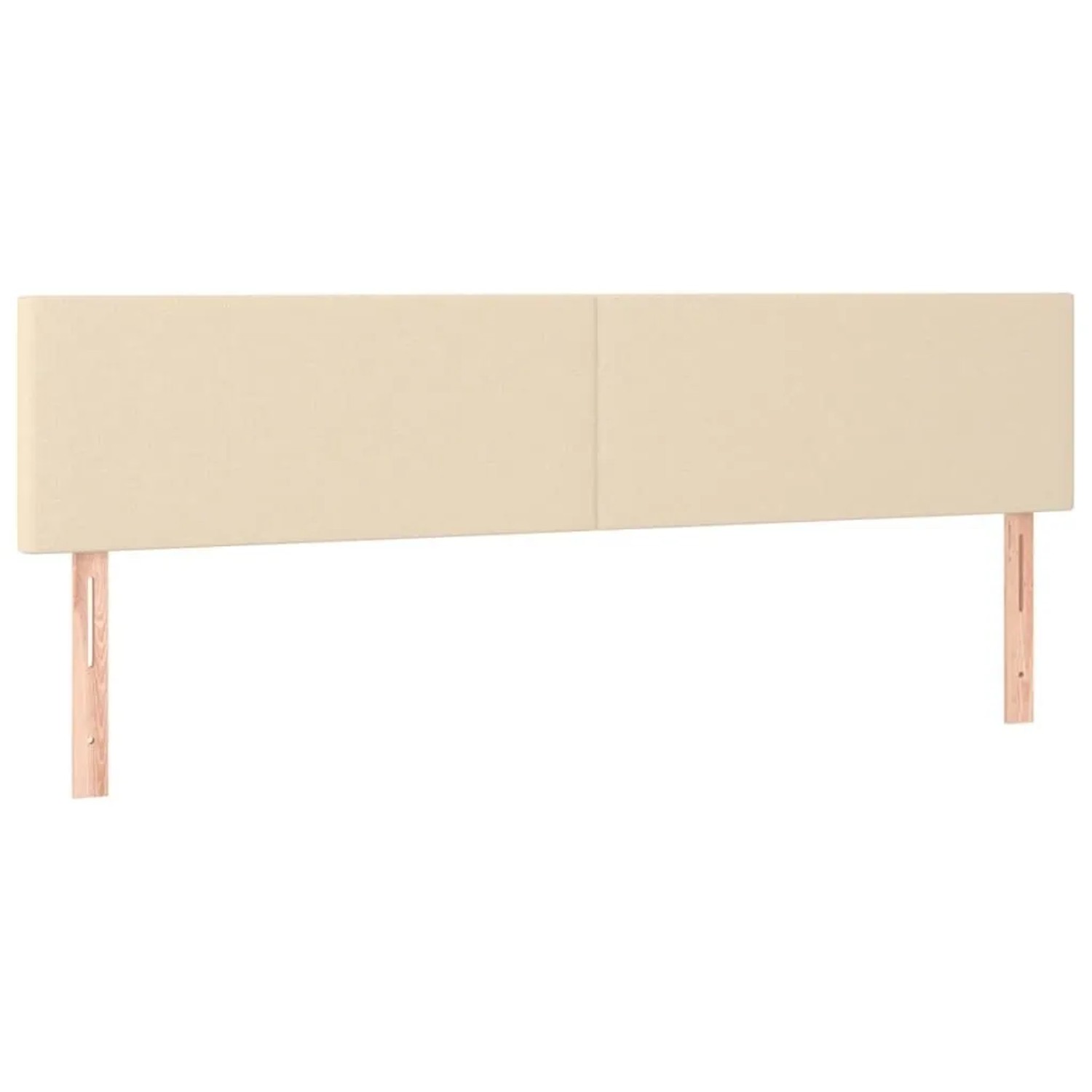 vidaXL Kopfteile 2 Stk Creme 90x5x78/88 cm Stoff 345829