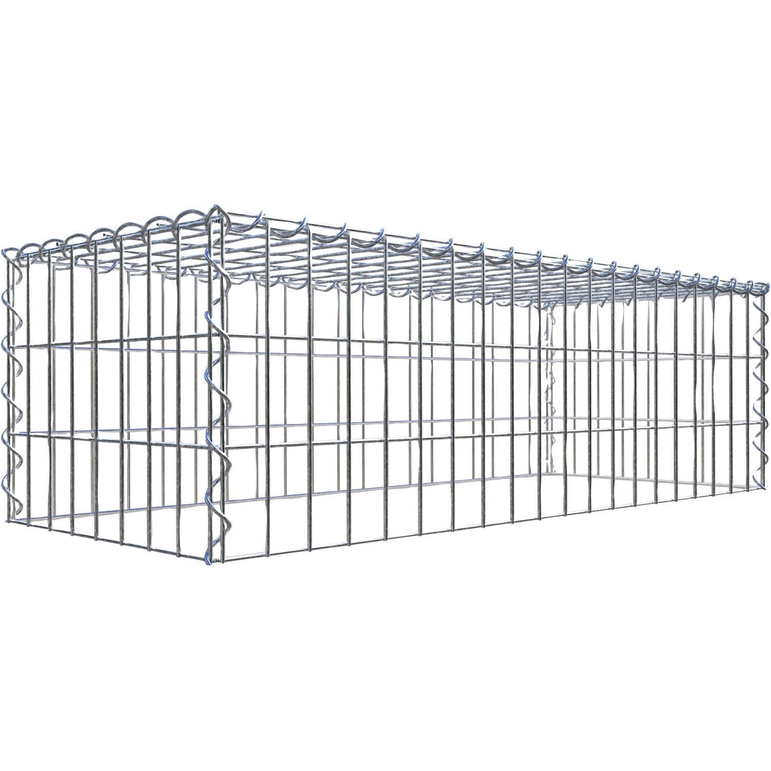 Gabiona Gabione-Anbaukorb Typ 3 30 x 100 x 40 cm Maschenw 5 x 10 cm