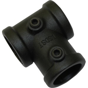 Schwarzes Gardinia T-Stück Industrial Home, Ø 25 mm, für Stilgarnituren.