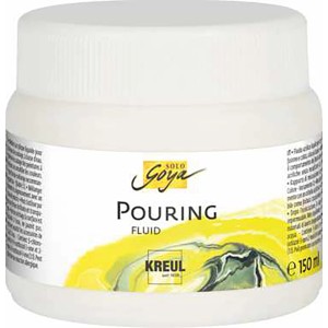 Kreul Solo Goya Pouring Fluid, transparent, 150 ml. Acryl-Medium für Gießtechniken.