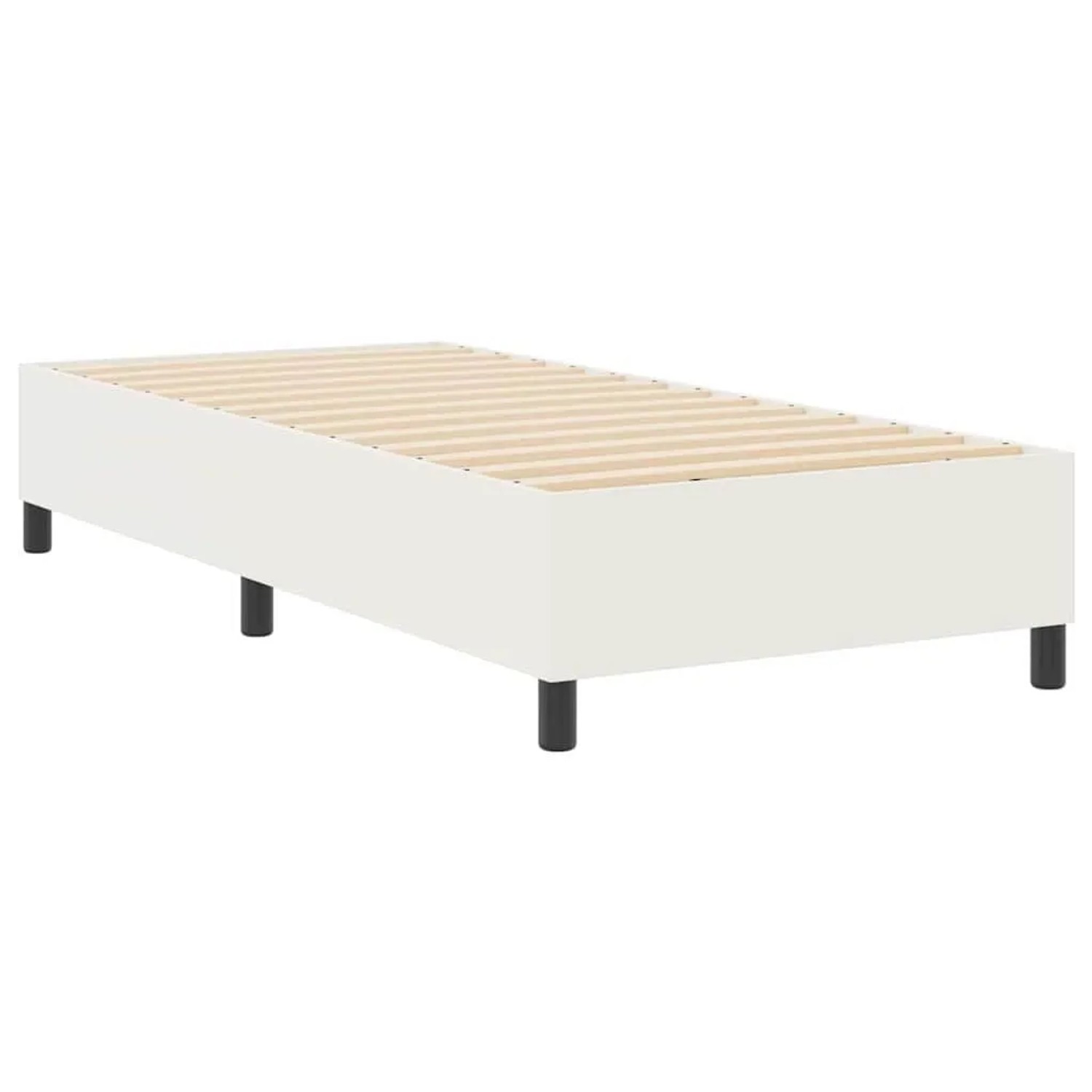 vidaXL Plattformbettgestell Creme 90 x 190 cm Stoff 3337384