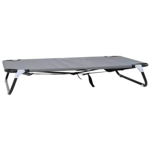 vidaXL Hundebett Hellgrau 105 x 65 x 18 cm Stahl 42008218