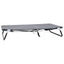 vidaXL Hundebett Hellgrau 105 x 65 x 18 cm Stahl 42008218