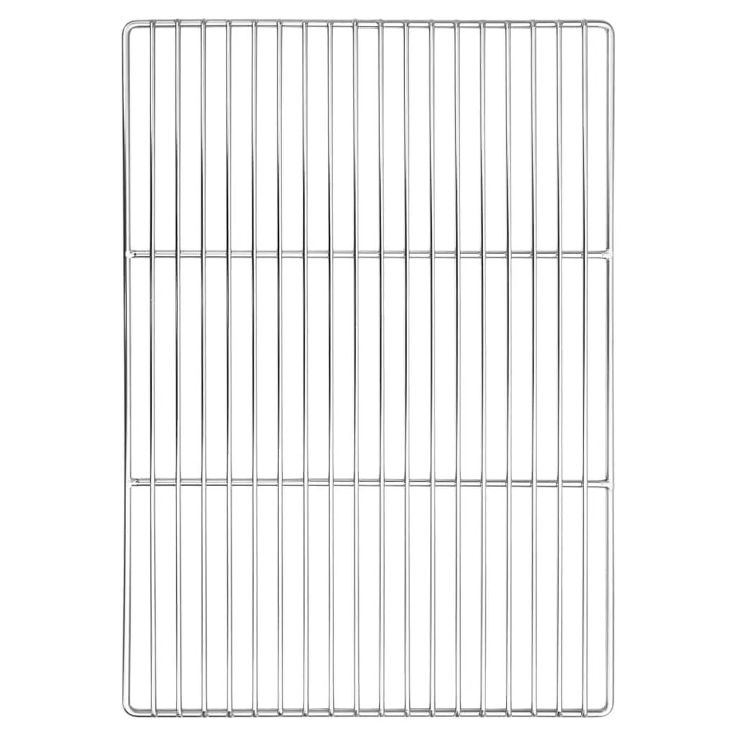 vidaXL Grillrost Silber 50 x 35 cm Edelstahl 42008314