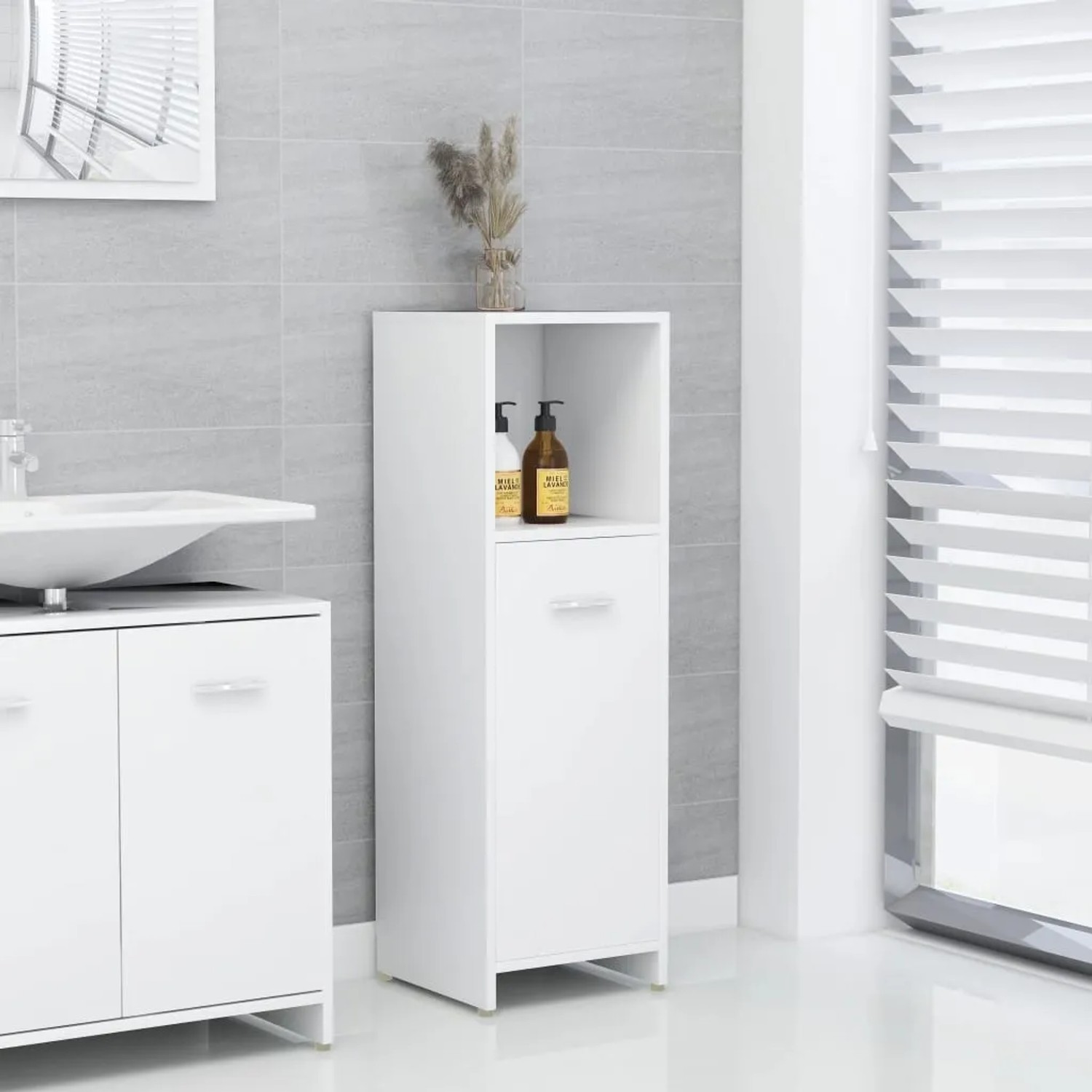 vidaXL Badschrank Weiß 30 x 30 x 95 cm kaufen bei OBI