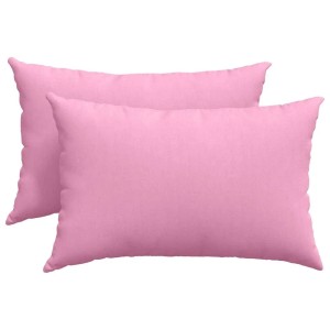 vidaXL Sofakissen 2 Stück Rosa 60 x 40 cm Stoff 42013668