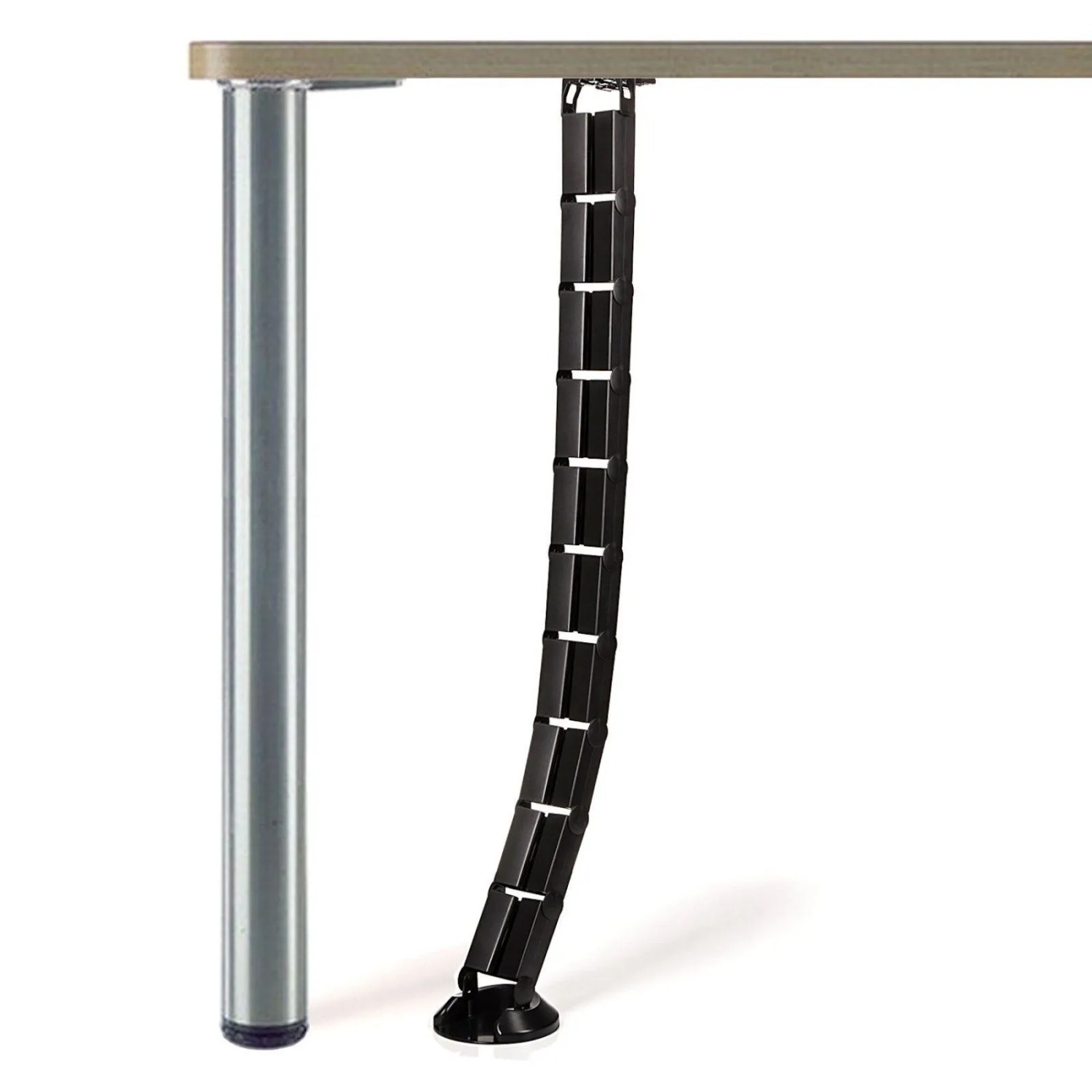 SOTECH Schreibtisch Kabelkanal Eckig 62 x 25 mm Schwarz