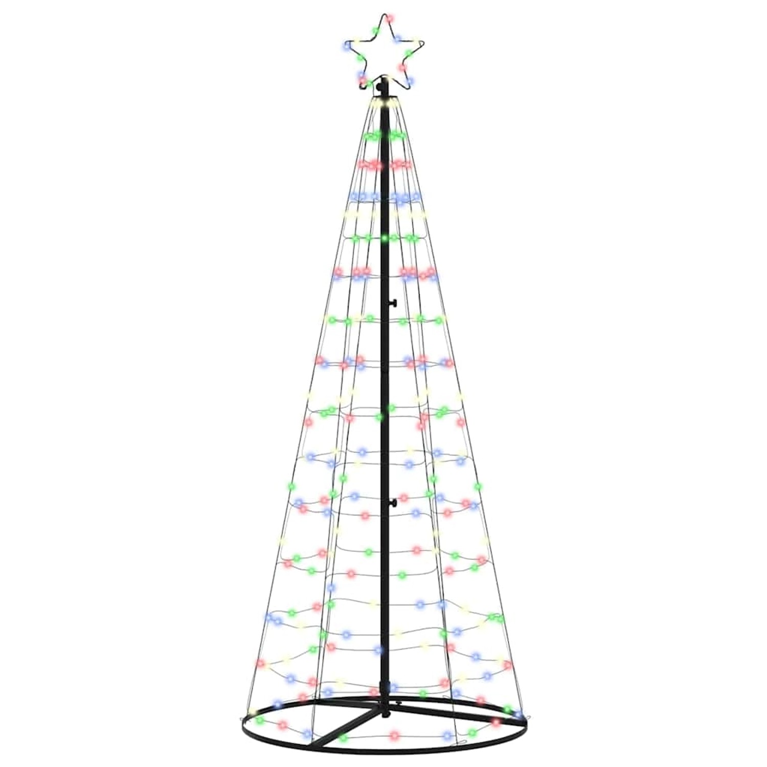 vidaXL LED Weihnachtsbaum mit 390 LEDs Mehrfarbig 250 cm Eisen 42018759
