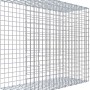 Gabiona Anbaukorb Typ 2, 90x100x40cm, Maschenweite 5x5cm, aus verzinktem Draht.