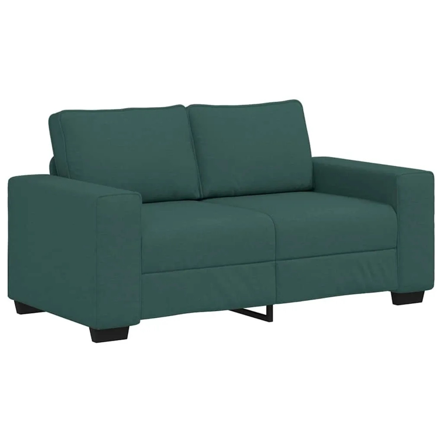 vidaXL 2-Sitzer-Sofa Dunkelgrün 120 cm Stoff 4105161