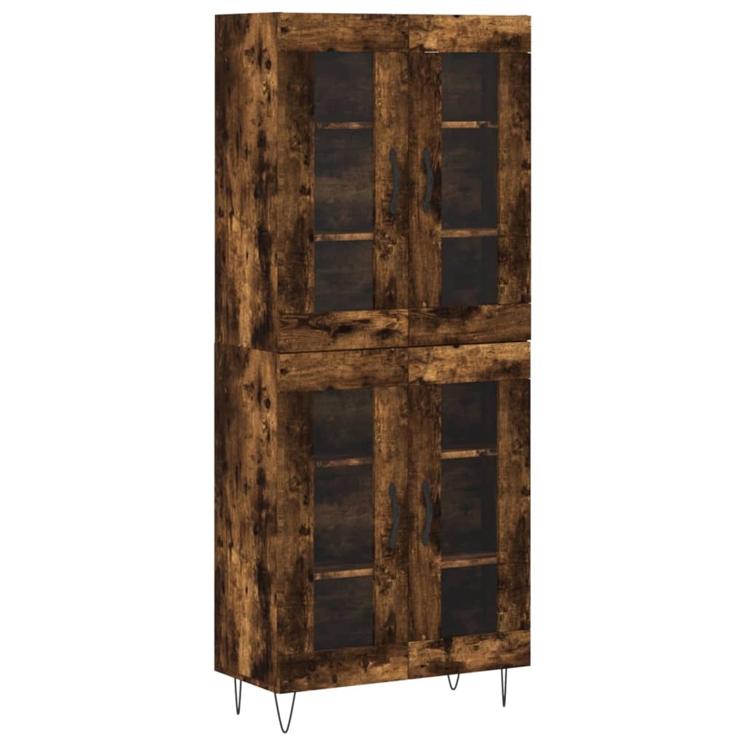 vidaXL Highboard Räuchereiche 69,5x34x180 cm Holzwerkstoff 3198310 günstig online kaufen
