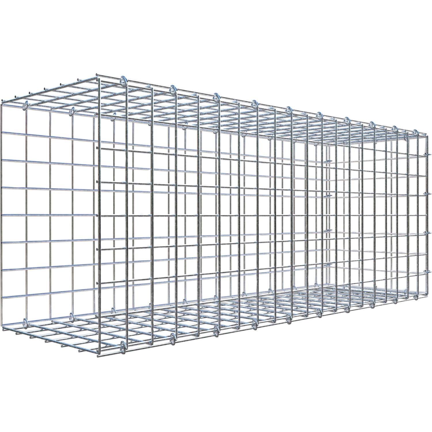 Thumbnail - Gabiona C-Ring-Gabione-Anbaukorb Typ 2 40 x 100 x 30 cm Maschenw 5 x 5 cm
