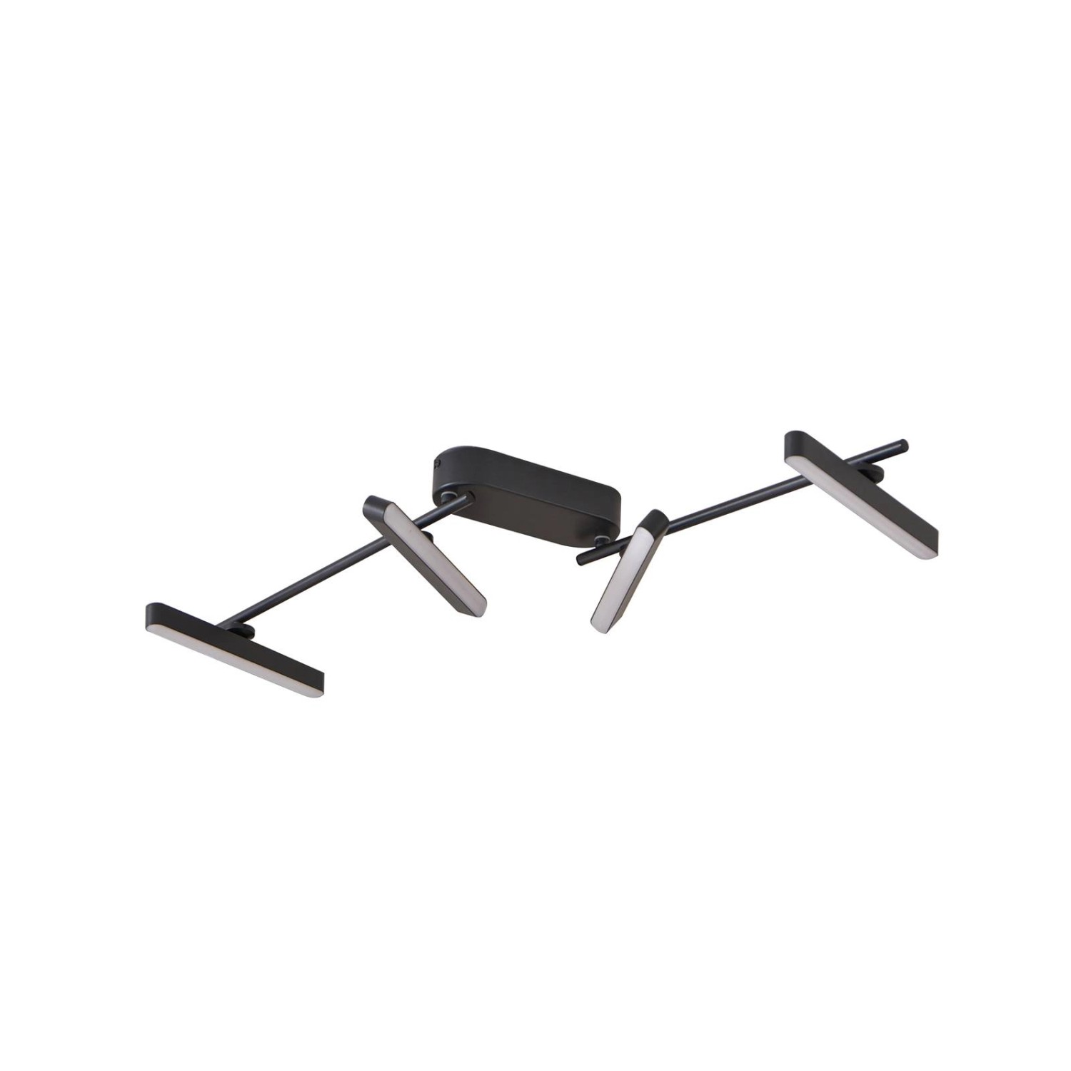 Lindby LED Deckenleuchte Eldrin 10025816 Modern in Schwarz aus Metall 4-fla günstig online kaufen