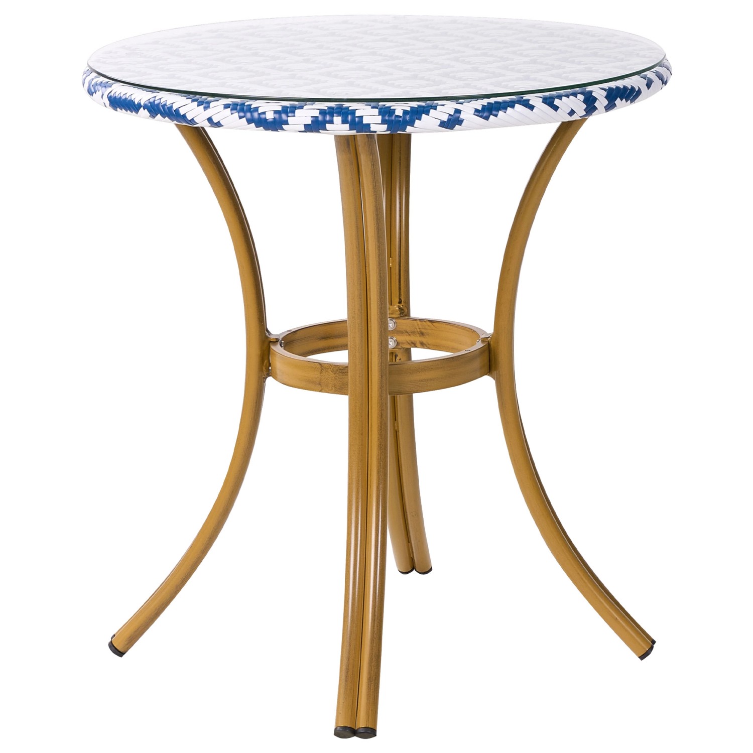 Beliani Gartentisch RIFREDDO Marineblau 70x70x76 günstig online kaufen